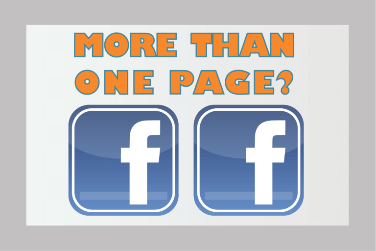 more than one Facebook page